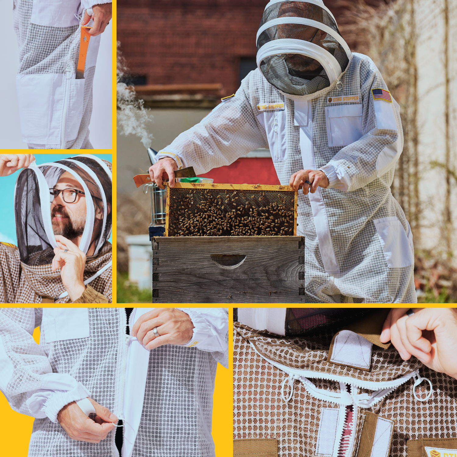 Sting Stopper ventilated beekeeping suit  all features