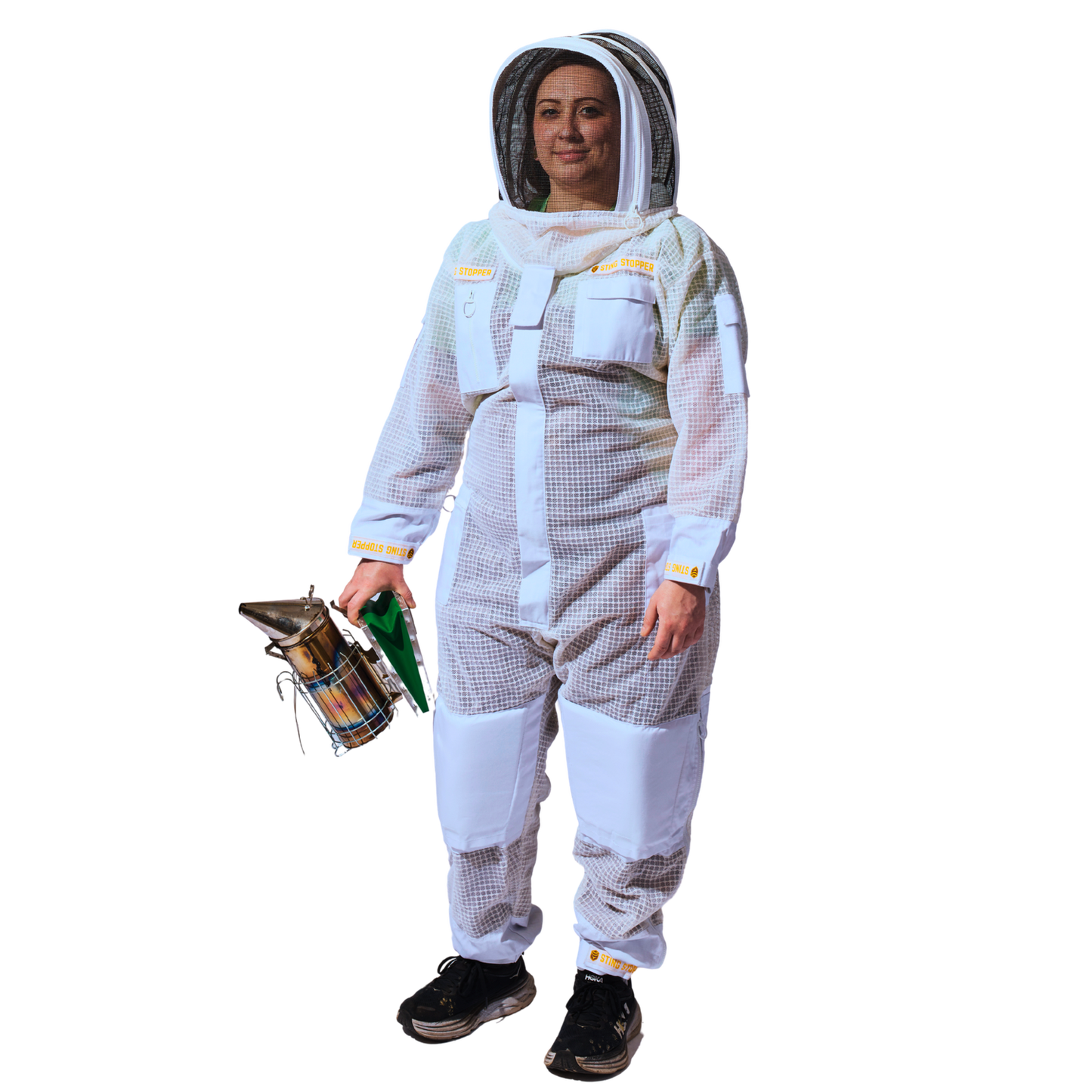 Sting Stopper ventilated beekeeping suit  white