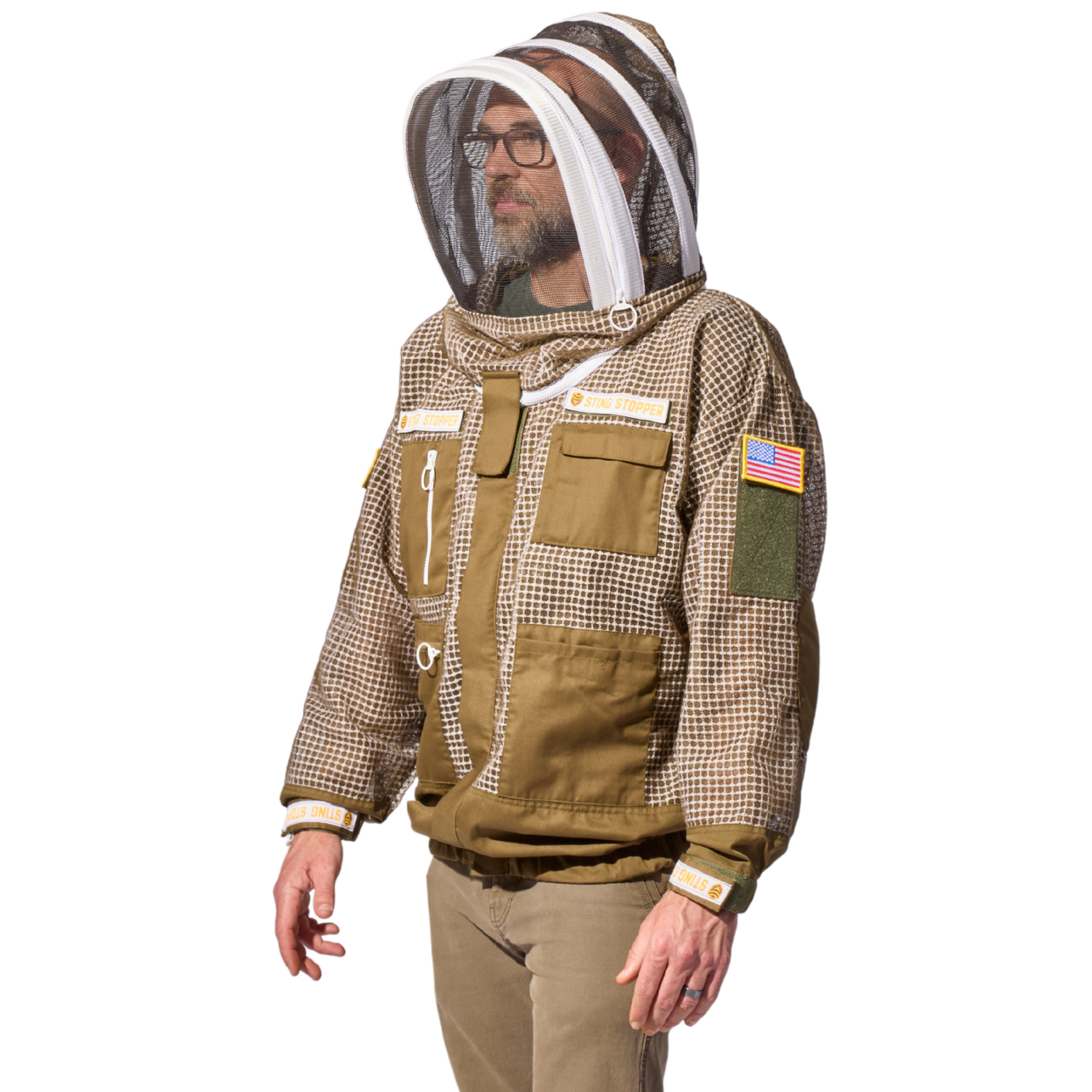 Professional Three Layer Ventilated Beekeeping Jacket – Sting Stopper