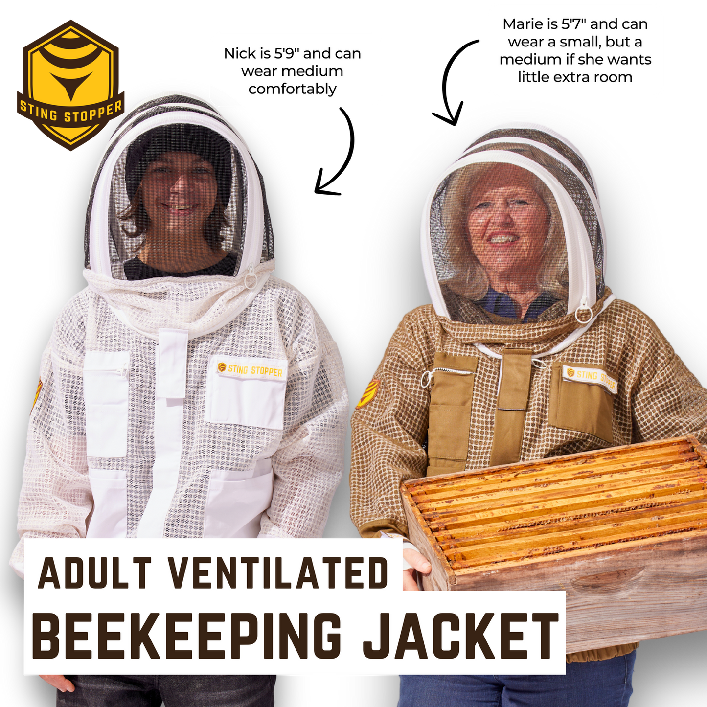 Professional Three Layer Ventilated Beekeeping Jacket