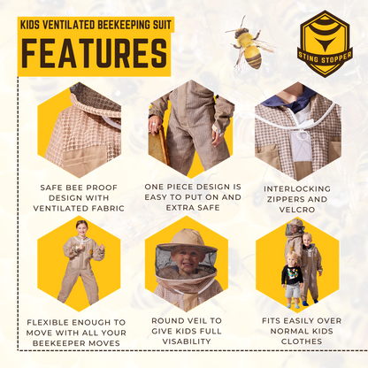 Kids Ventilated Beekeeping Suit