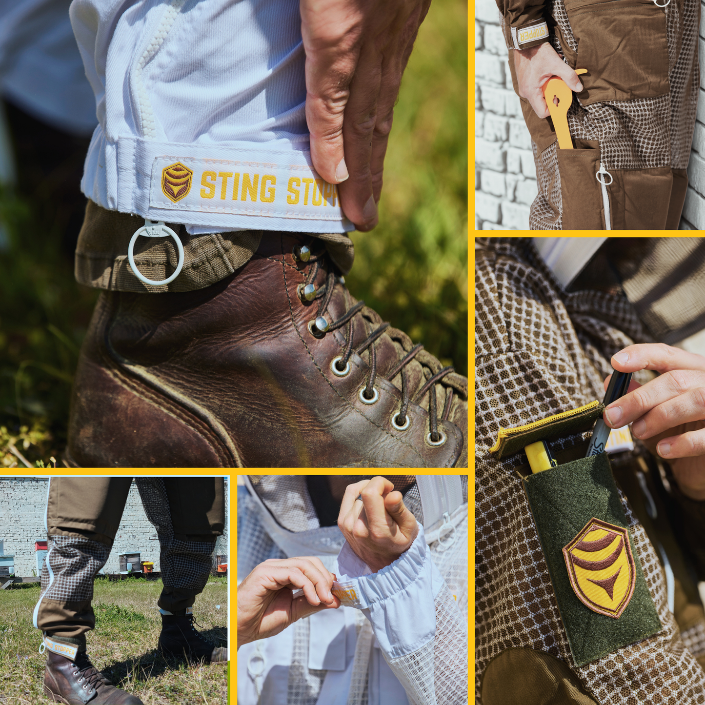 Sting Stopper ventilated beekeeping suit  features