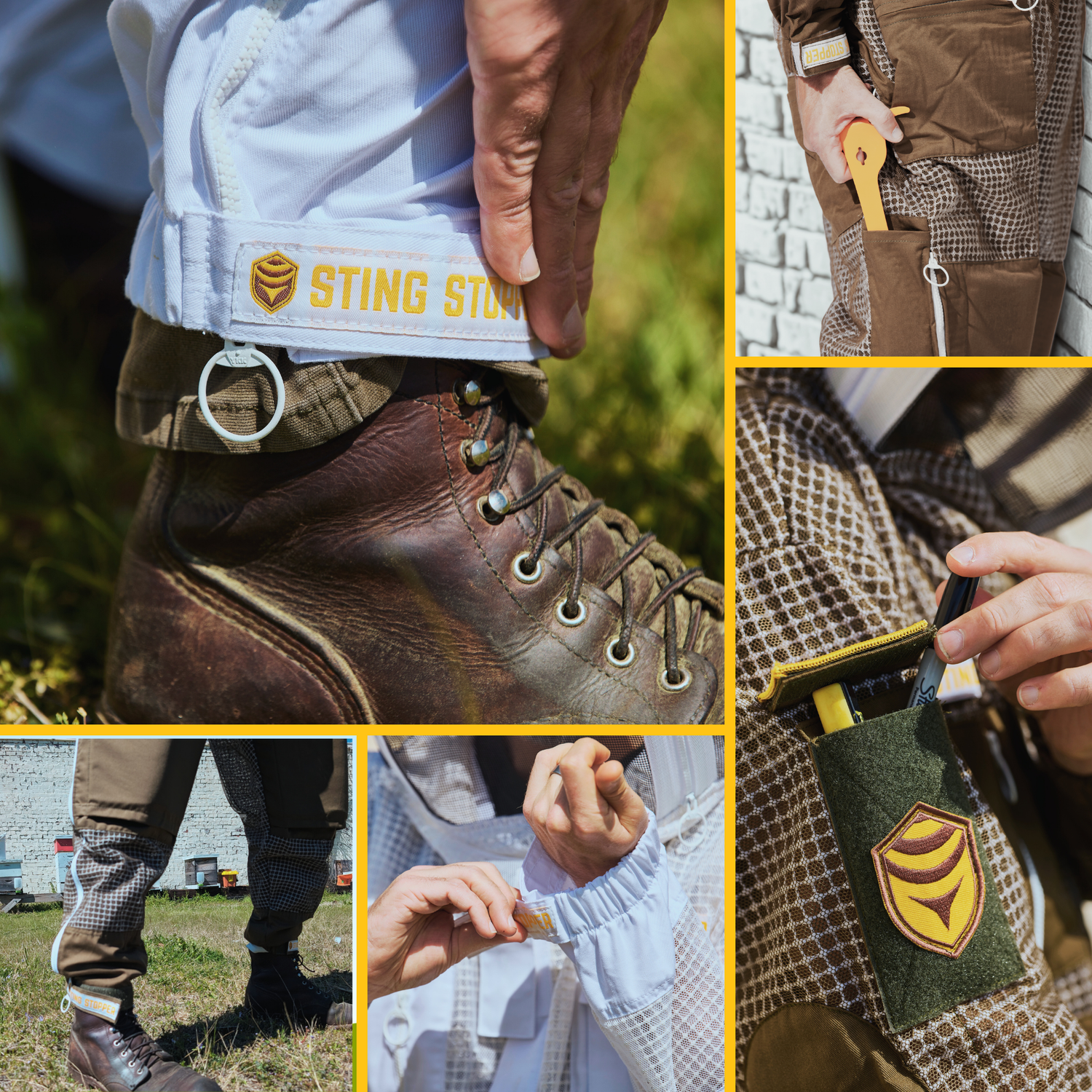 Sting Stopper ventilated beekeeping suit  features