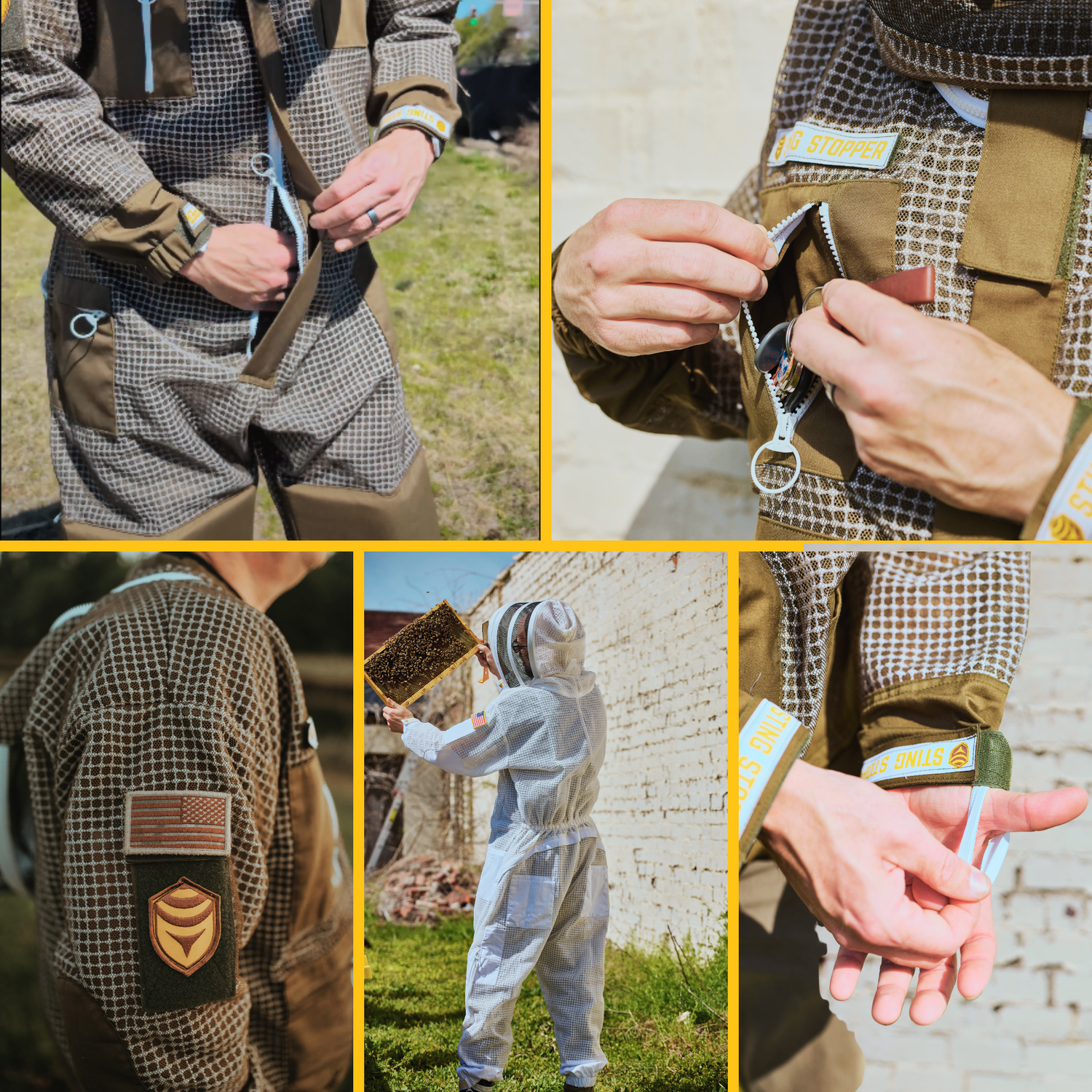 Sting Stopper ventilated beekeeping suit  features
